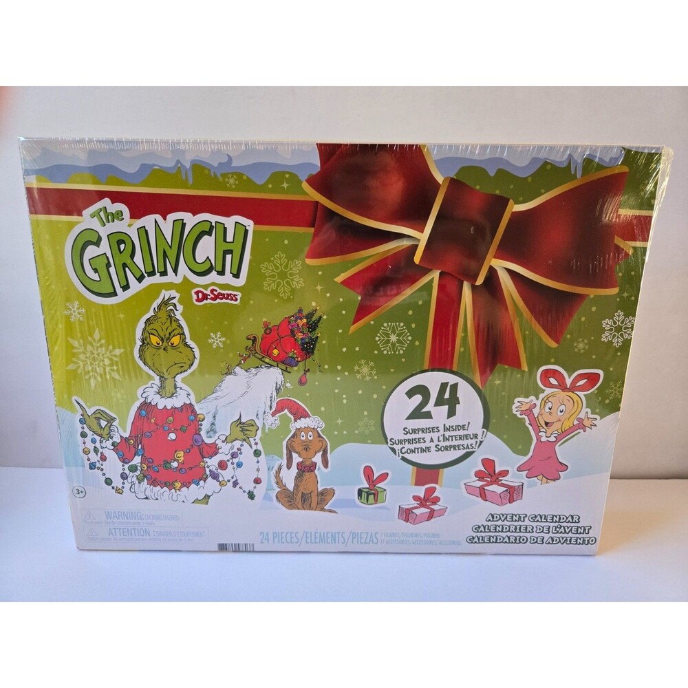 NIB FACTORY SEALED THE GRINCH DR. SEUSS Advent Calendar - 24 items